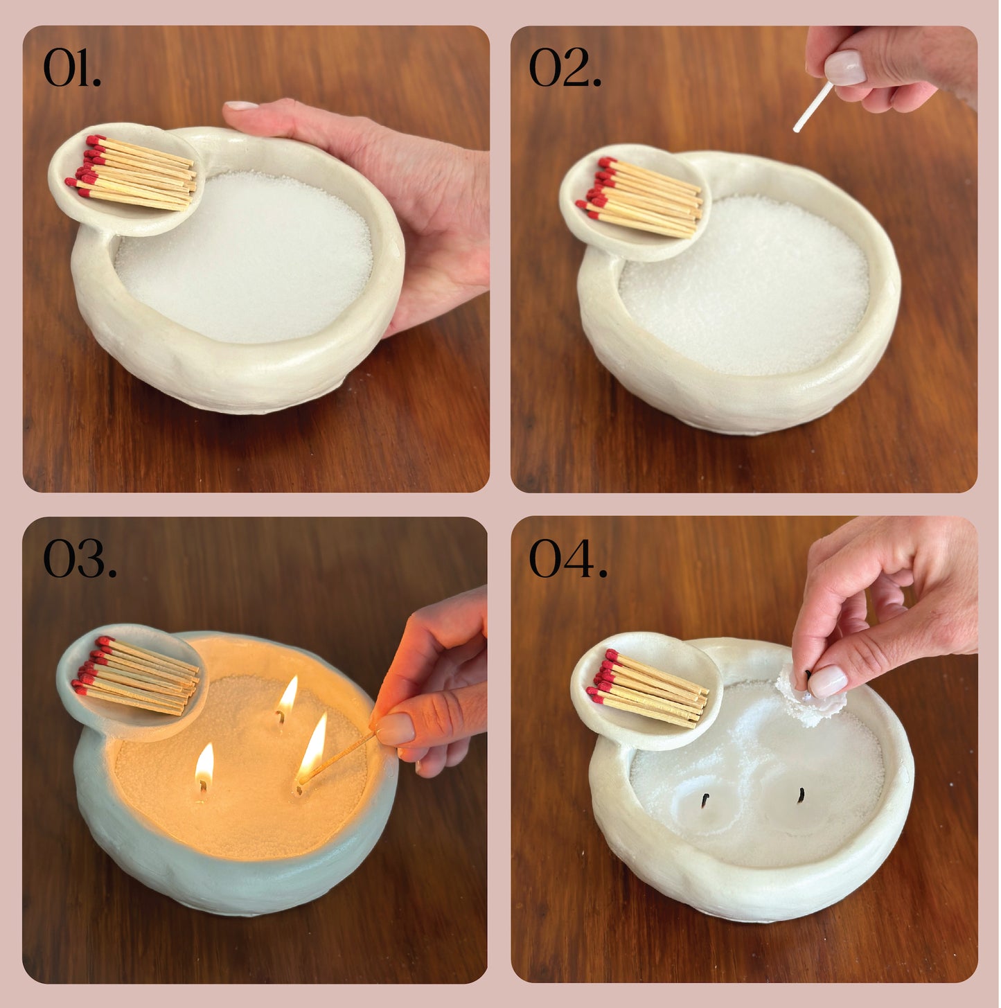 Klayful Candle Kit – 1.5kg of Natural White Clay + 400g Wax + Paints & Stamps | DIY Candle Gift Box
